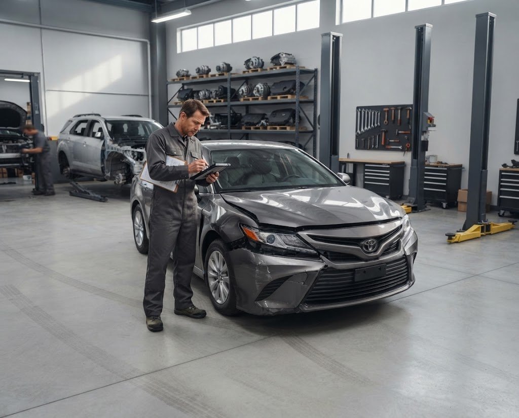 Vehicle assessment by Omni Corp Auto Salvage