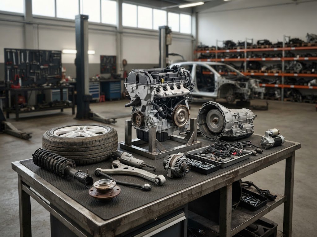 Recovered automotive engine and mechanical parts