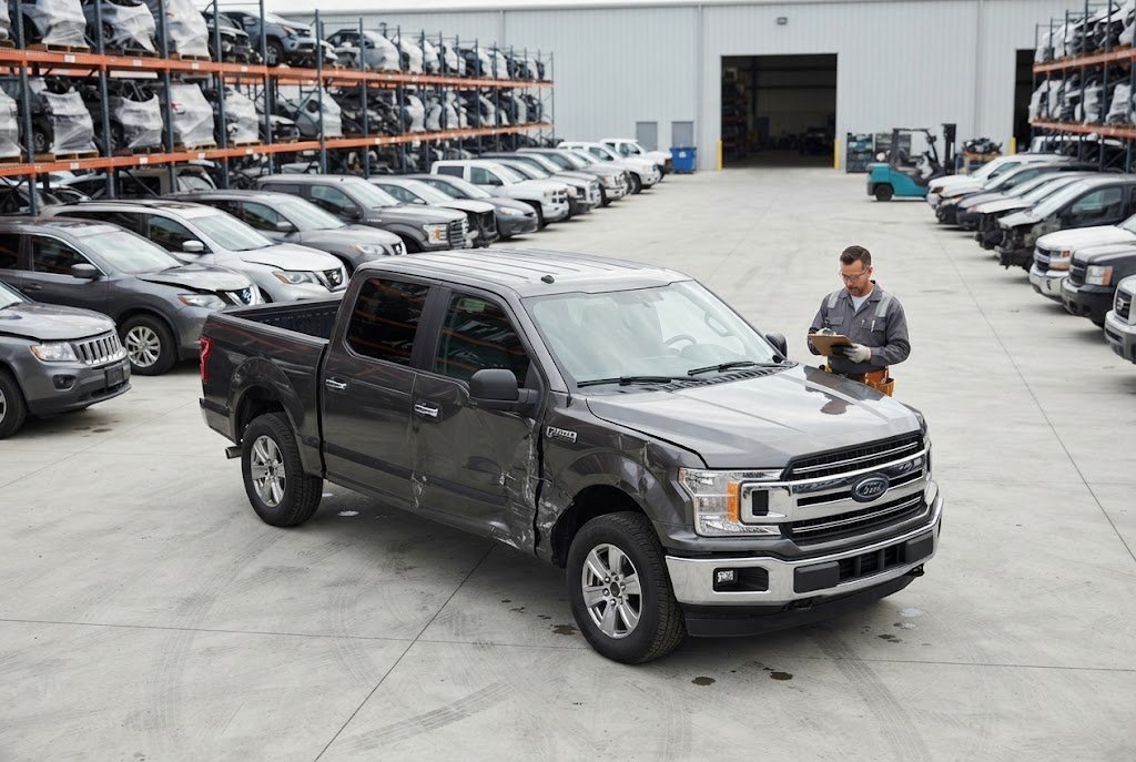 Salvage and insurance source vehicle
