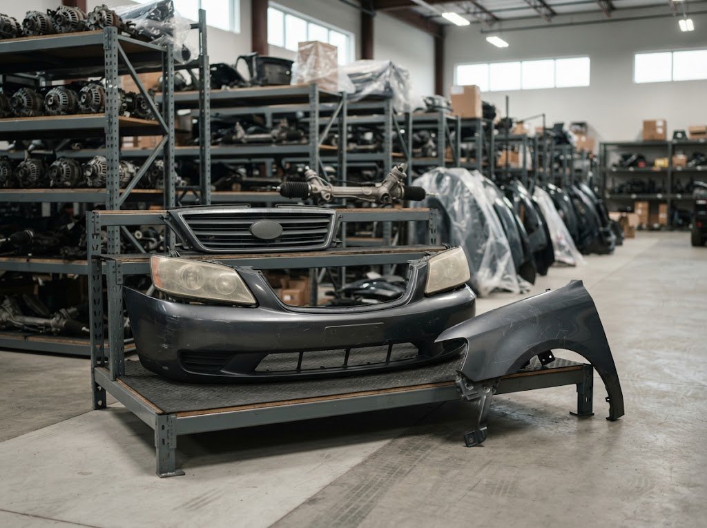 Recovered used vehicle body parts and lighting