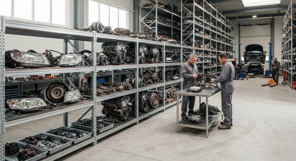 Reusable automotive components recovered from vehicles