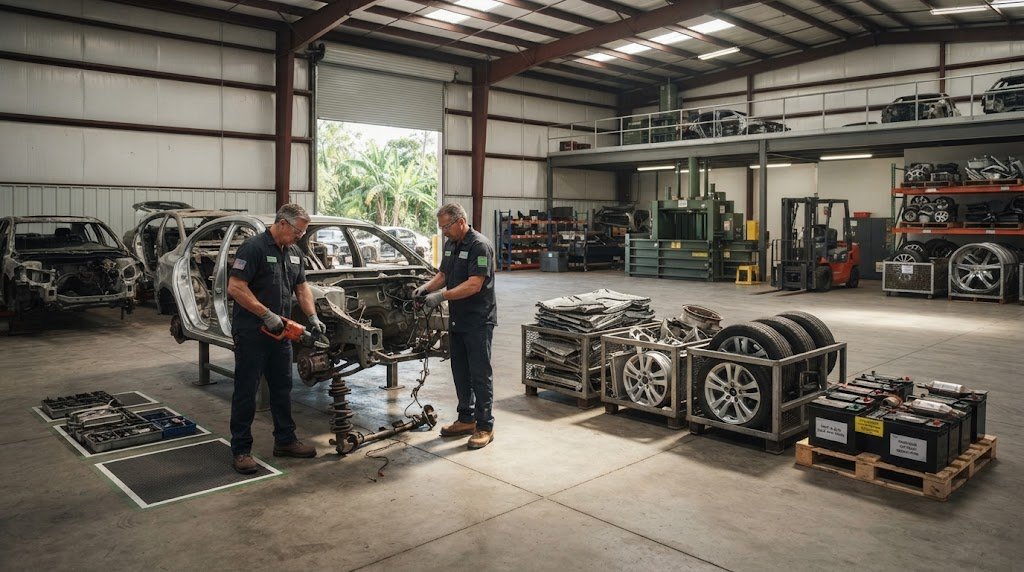 Automotive recycling and responsible vehicle recovery