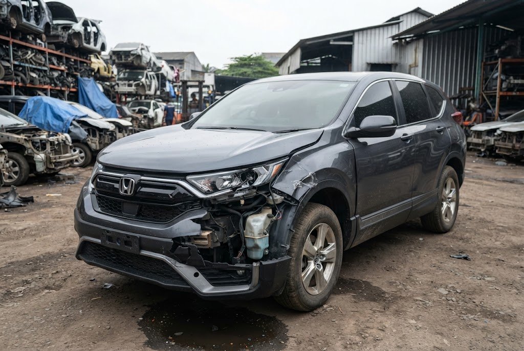 Collision-damaged vehicle — Omni Corp Auto Salvage